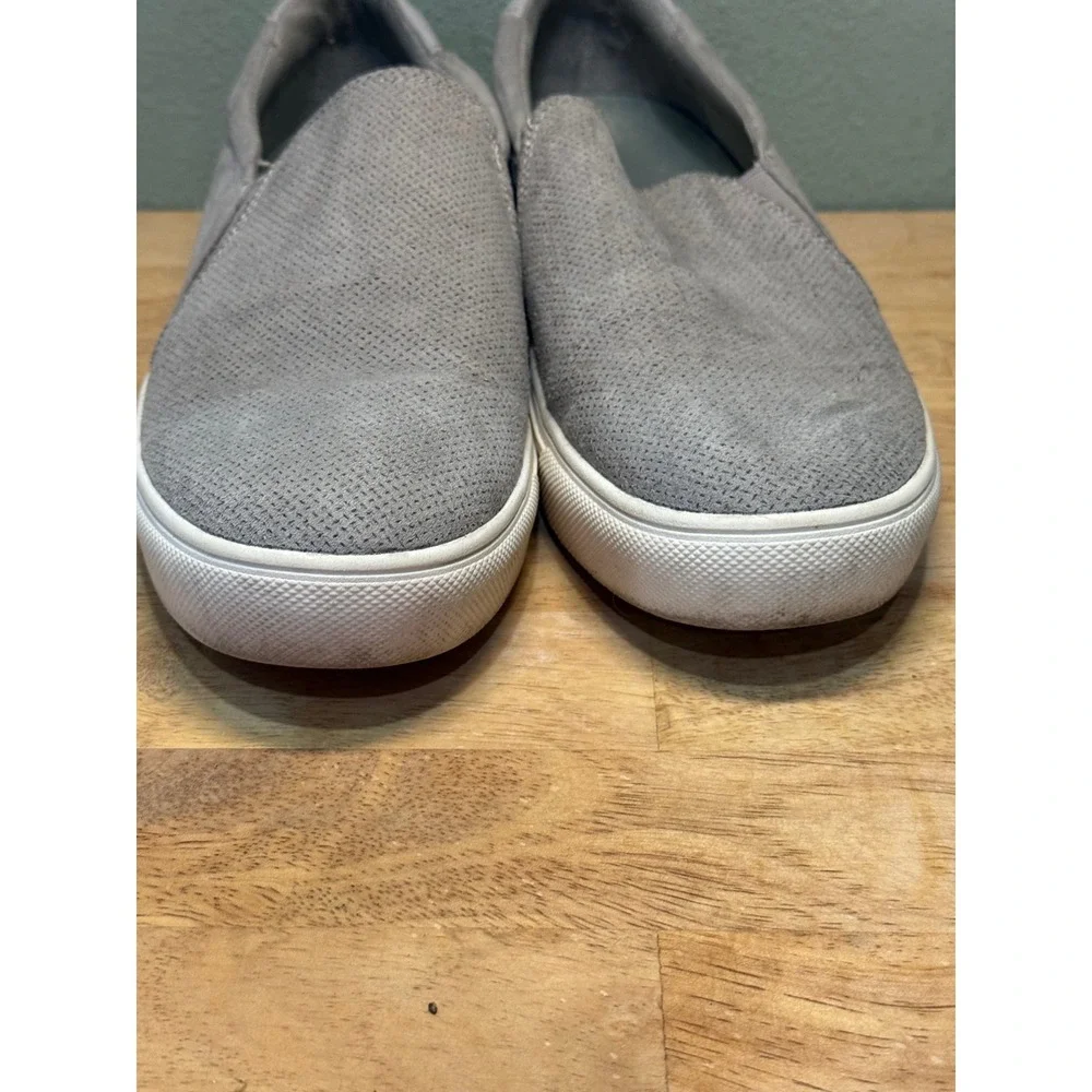 Dr. Scholls Madison Gray Perforated Slip On Sneakers Womens Shoes